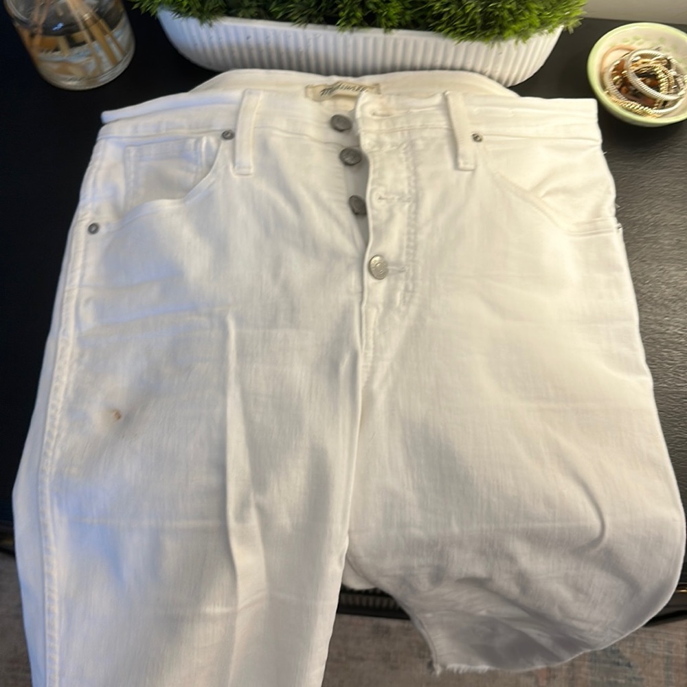Madewell white jeans